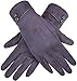 WDSKY Women's Touch Screen Gloves Winter Windproof Dark Gray