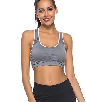 WOMCMVL Nuevo Anti-Sudor Mujer Deportes Sujetador Corriente Secado ...