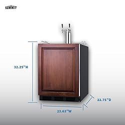 Summit 24" Undercounter Kegerator, Dual Tap