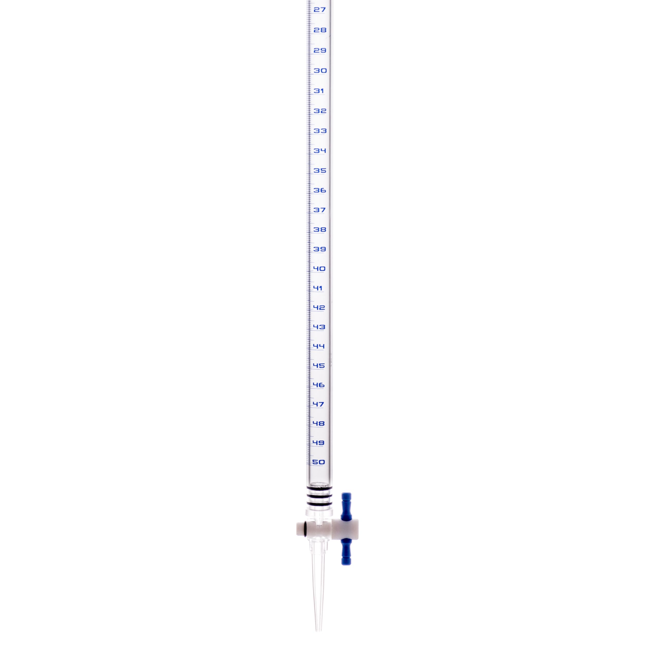 EISCO 25mL Acrylic Burette - Class B - 0.1mL Blue