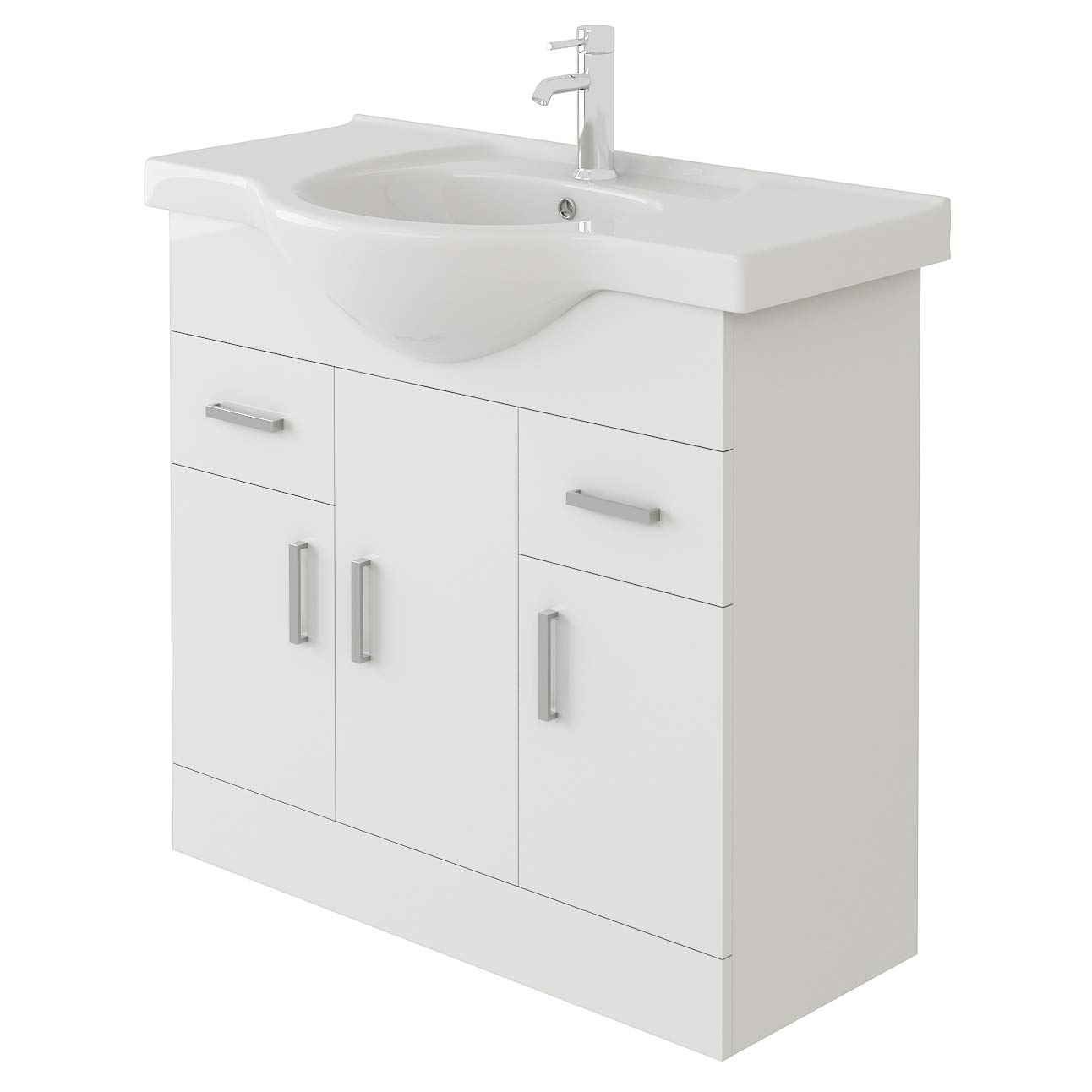 VeeBath Linx Bathroom Vanity Basin Sink Cabinet Unit Soft Close Door Hinges Storage Furniture