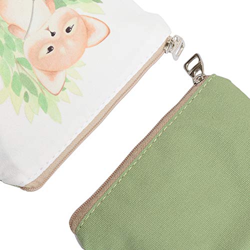 Women and Girls Cute Fashion Coin Purse Wallet Bag Change Pouch Key Holder (Little Squirrel) - Thumbnail 2