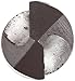 Chicago Latrobe 906 High-Speed Steel Aircraft Extension Drill Bit, Black Oxide Finish, Round Shank, 135 Degree Split Point, Wire Size #60 (Pack of 12)