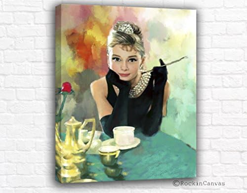 Audrey Hepburn Wall Art, Breakfast at Tiffanys Decor, Printable Fashion Art, Audrey Hepburn Print, Audrey Hepburn Portrai