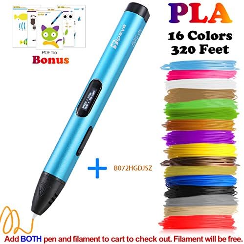 3D Pen, Professional 3D Printing Pen with OLED Display for Kids,Doodling Art Craft Making,Adults,Girls,Artists,Doodling,Teens, Printing 1.75mm PLA/ABS Filament Refills