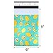 UCGOU Poly Mailers 6x9 Inch Lemon 100 Pack Patterned #1 Shipping Bags Mailing Envelopes Self Seal Waterproof and Tear Proof Boutique Postal Small Business for Jewelry and More