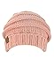 NYFASHION101 Oversized Baggy Slouchy Thick Winter Beanie Hat, Indie Pink