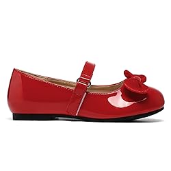K KomForme Girl's Ballet Flats Non-Slip Soft Mary