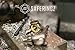SafeRingz Metallic Silicone Wedding Ring Made in the USA, Antique Gold, 7
