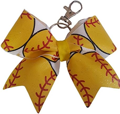 Bows Key Chain,Softball Backpack Bow