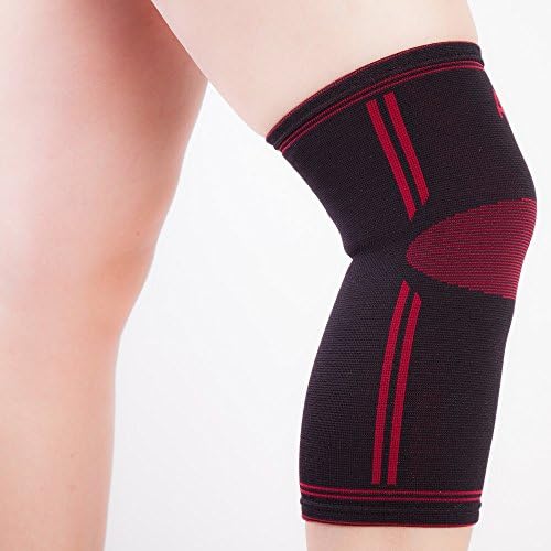 ADD GEAR Athletics Knee Compression Sleeve Support for Running, Jogging, Sports, Joint Pain Relief, Arthritis and Injury Recovery-Single Wrap (Pack of 2)