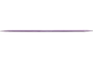 Susan Bates 7-Inch Silvalume Double Point Knitting Needle, 4mm, Lavender, 4-Pack