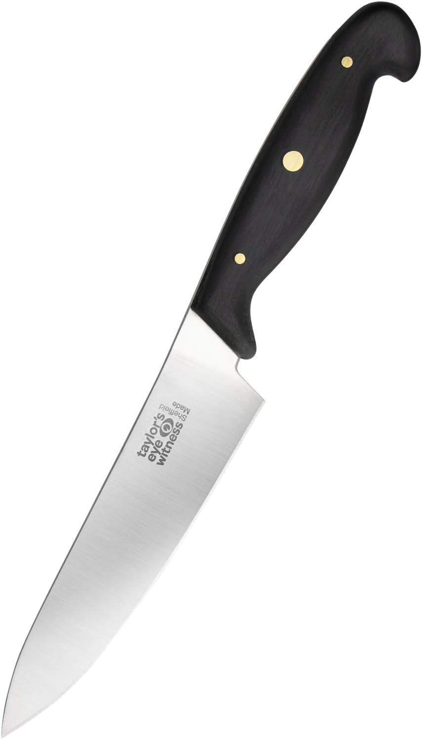Taylors Eye Witness Professional Series British Made Cooks Kitchen Knife, 15cm Cutting Edge with an Ultra Fine, Pointed Blade