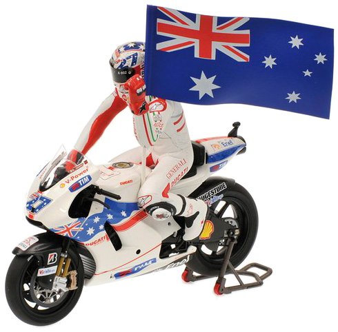 27 C. Stoner with figure Minichamps 1/12 Ducati Desmosedici GP09 2009 Moto GP Australia # (japan import)