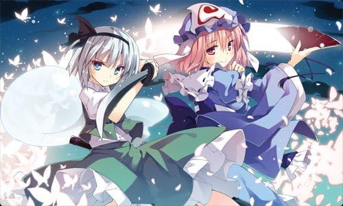 Amazon サンパン 東方project 同人 Tcgプレイマット 西行寺幽々子 魂魄妖夢 Illust T Ray 平成二十七年 博麗神社 秋季例大祭 トレカ 通販