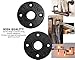 3/4'' Malleable Black Iron Floor Flange Threaded Bearing Pipe Fittings for Industrial Furniture/DIY Decor (3/4 inch) 10 Pack Flanges - by NODNAL Co.