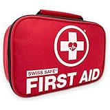 Swiss Safe 2-in-1 First Aid Kit (120 Piece) + Bonus 32-Piece Mini First Aid Kit: Compact, Lightweight for Emergencies at Home, Outdoors, Car, Camping, Workplace, Hiking &amp; Survival
