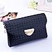 Voberry® Elegant Lady Women Long Purse Clutch Wallet Zip Bag Messenger Bag on clearance (Black)