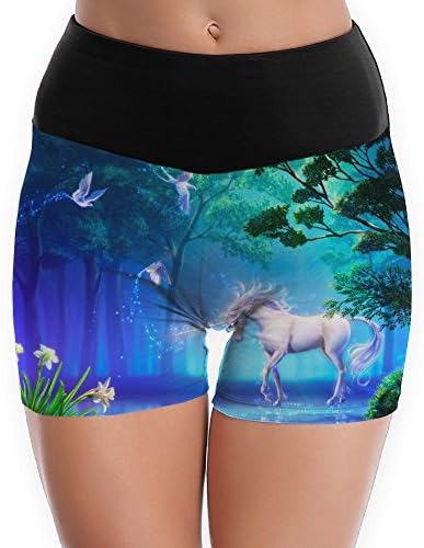 Unicorn Women's Fashion Polyester Yoga Shorts Bodybuilding Fit Dance Shorts