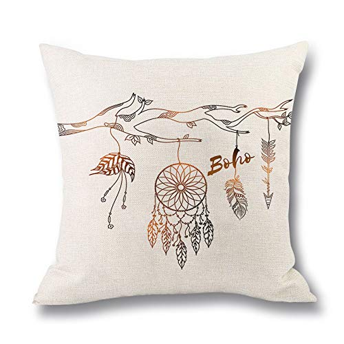 Begleri Throw Pillow Covers，Boho Throw Pillow Covers for Sofa Living Room Car 18 x 18 Inches，4 Pack.