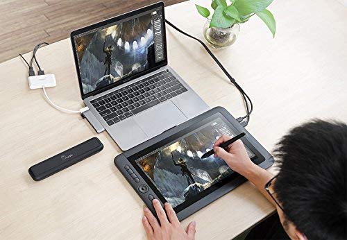 Parblo Coast13 13.3" Graphic Drawing Monitor with 8192 Levels Battery-Free Drawing Tablet Stylus, USB Type C Cable, Drawing Tablet Display Monitor for Digital Art Work, Drawing, Design, Sketch, Paint - Thumbnail 6