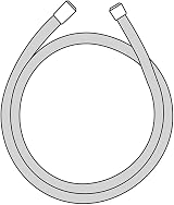 Hansgrohe Isiflex Shower Hose 1.60m Chrome Brass Anti-Kink Flexible Joint view 2