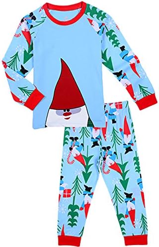 Blcswan Baby Boy Girl 2 Pcs Xmas GNOME Pajamas Set T Shirt + Pants (12M-2T)