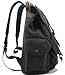 Canvas Backpack, Aidonger Vintage Canvas School Backpack Hiking Travel Rucksack Fits 14'' Laptop (Black-30)