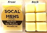 Socal Mens Hollister Version - 3.2 Ounce Pack of Soy Wax Tarts (6 Cubes Per Pack)- Scent Brick, Wickless Candle