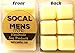 Socal Mens Hollister (type)- 3.2 Ounce Pack of Soy Wax Tarts (6 Cubes Per Pack)- Scent Brick, Wickless Candle