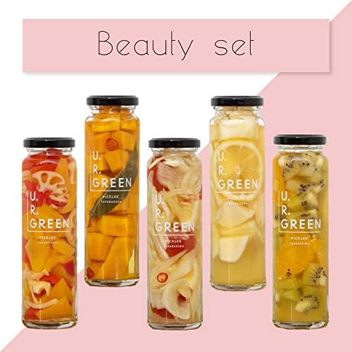 Amazon U R Green ピクルス 美容セット 5本セット れんこんとパプリカのピクルス かぼちゃのピクルス セロリのピクルス りんごの ピクルス キウイのピクルス U R Green ピクルス 酢漬け 通販