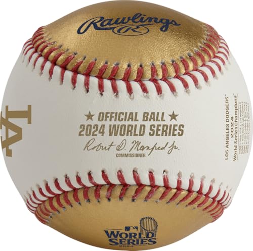 Rawlings(ローリングス)野球 MLB 記念ボール R00710002-WSBB24CHMP-R 2024ワールドシリーズ チャンピオンボール キューブ MLB 2024 GOLD WORLD SERIES CHAMPIONS BASEBALL