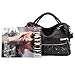 Qianle Fashion Sexy Leopard Print/ Black Bag Paillette Shoulder Bags Handbags for Women