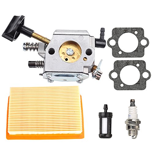 Harbot BR400 Carburetor with Air Fuel Filter Gasket Spark Plug for Stihl SR320 SR340 SR380 SR400 SR420 BR320 BR340 BR380 BR420 Backpack Blowers