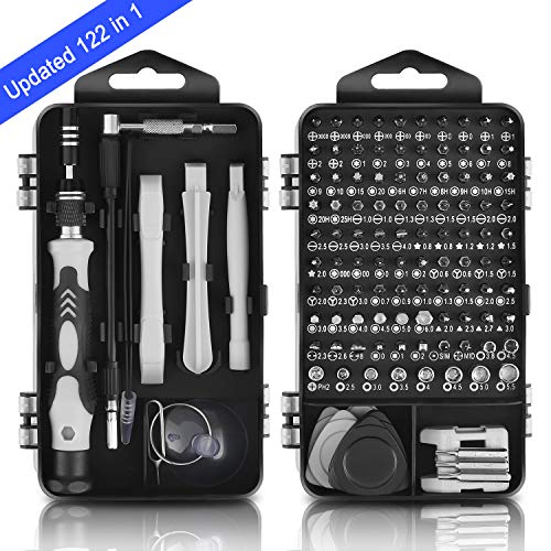 Screwdriver Set, MOICO 122 in 1 Magnetic Precision Screwdriver Set with 101 Replaceable Impact Driver Bits, Hand Repair Tool Kit with Case for iPhone/iPad/Android, Computer, Watch, Electronics