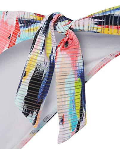 Emporio Armani Swimwear Driehoek Rem.cups+Braziliaanse W/Bows Bikini Beachwear Kleur Pop dames Bikiniset - Image 5