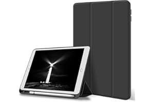 KenKe Case for iPad 9th Generation 2021/ iPad 8th Generation 2020/ iPad 7th Generation 2019, Soft TPU Back Cover, with Pencil