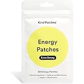 Kind Patches Energy Patches Extra Strong - Caffeine Energy Boost - Red Ginseng for Reduced Fatigue - Body Patch with Vitamin B12, B6, B1-14 Count