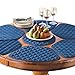 Collections Etc Kitchen Table Placemat and Centerpiece Set - 7 Pc, Blue