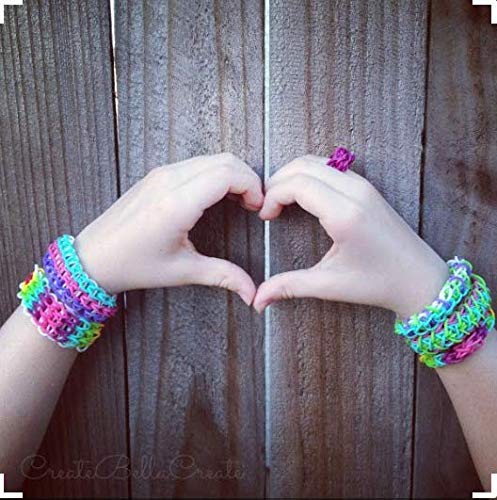 18700+ Rainbow Rubber Bands Refill Kits, 17760+ Loom Bands in 38 Colors, 600 Clips, 230 Beads, 56 ABC Beads, 54 Charms, 12 Backpack Hooks, 10 Crochet Hooks, 10 Rings, 5 Hair Clips, 5 Tassels.....