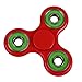Tri Fidget Hand Spinner - fidget work Ultra Fast Bearings - Finger Toy, Great Gift (Red)