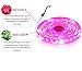Lahoku LED Plant Grow Strip Light 16.4ft SMD 5050 Waterproof Full Spectrum Red Blue 4:1 Rope Strip Grow Light with Power Adapter for Greenhouse Hydroponic Plant (5M)