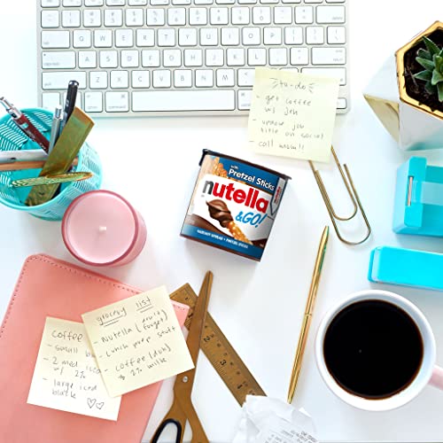 NUTELLA & GO! CREAMY CHOCOLATE HAZELNUT SPREAD WITH PRETZEL STICKS 1.8 OZ SNACK PACK