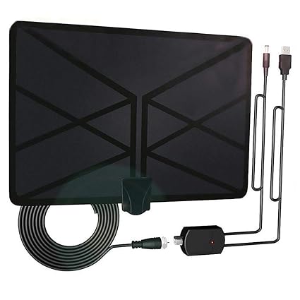 Housesczar 960 Miles TV Aerial Indoor Amplified Digital HDTV Antenna 4K HD Freeview TV