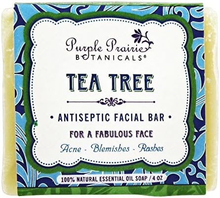 Purple Prairie Botanicals - Antiseptic Facial Bar Soap Tea Tree - 4 oz.