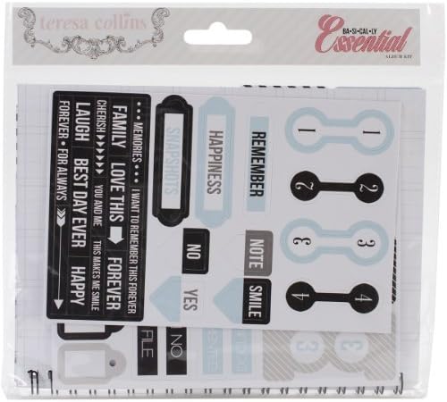 Teresa Collins Basically Essential Spiral Bound Album Kit 5 by 7-Inch, by Teresa Collins