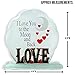 I Love You To The Moon and Back Plaque - Tabletop Decorative Sign for Mom Grandma Daughter - Wife Sweetheart -Engagement Wedding Anniversary - 4.5