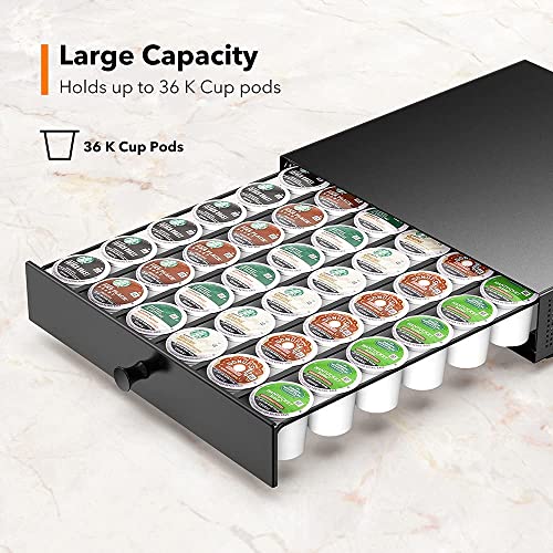 Goldlion K Cup Holder Sliding Tray Pull out Coffee Pod Organizer