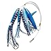 Krazywolf Fully Rigged Big Game Daisy Bird Trolling Chain Boat Fishing Squid Lure Rig Teaser,Pack of 3