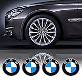 4 x 55mm Diameter BMW Wheel Center Cap Sticker Emblem Self Adhesive For Flat Surfaces Cheap Price